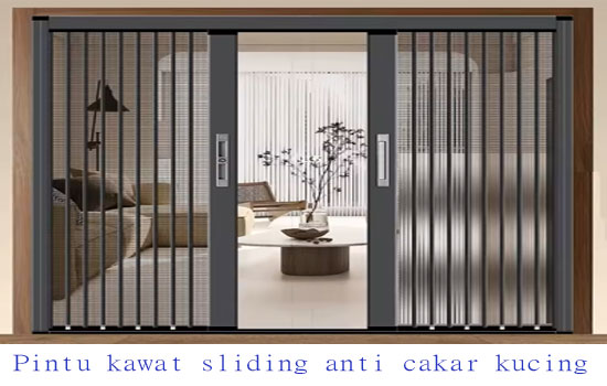 Pintu-kawat-nyamuk-sliding-anti-cakar-kucing